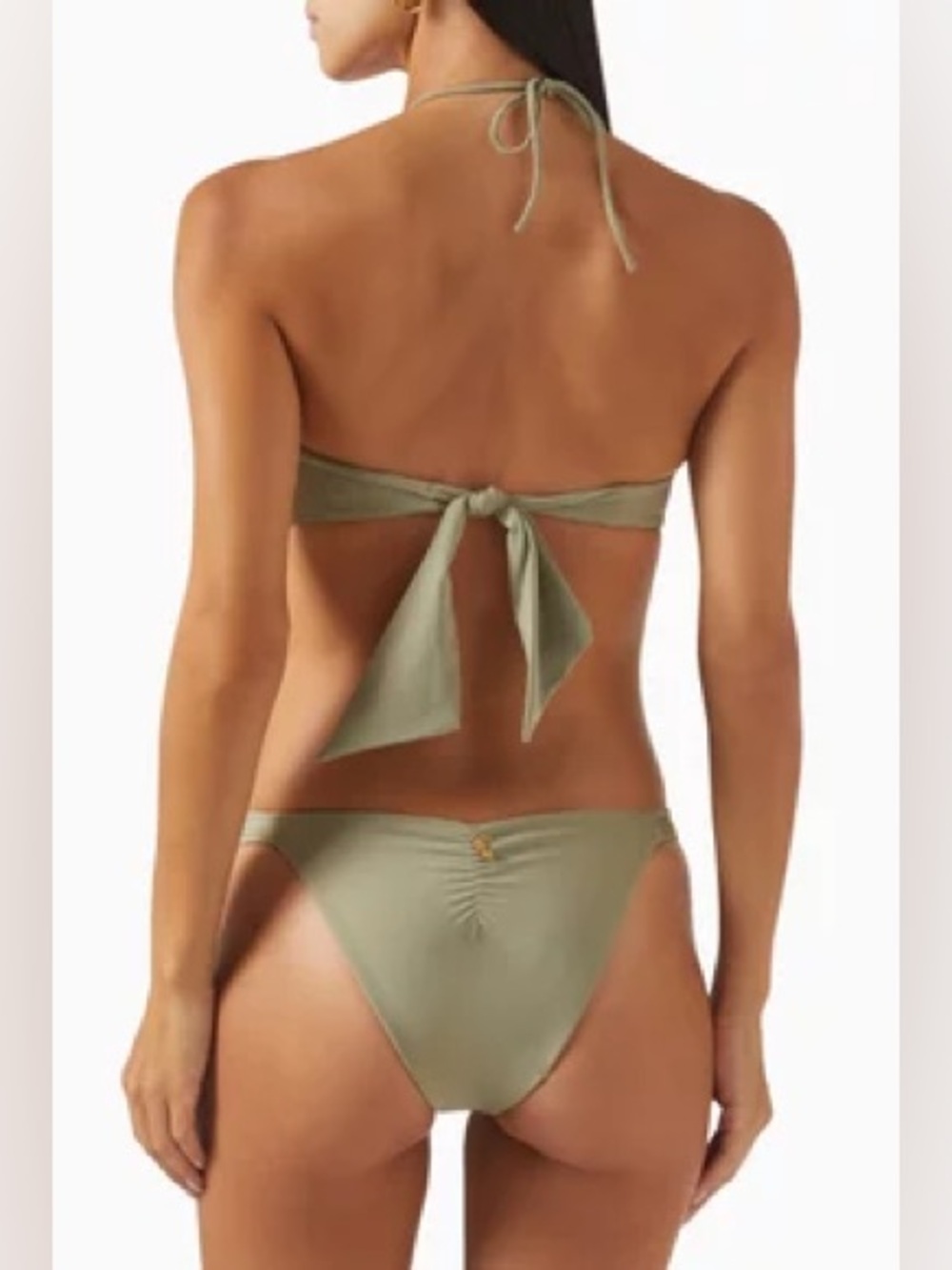 NWT Juan de Dios Tortuga Pleated Bikini Top - Picture 2 of 9